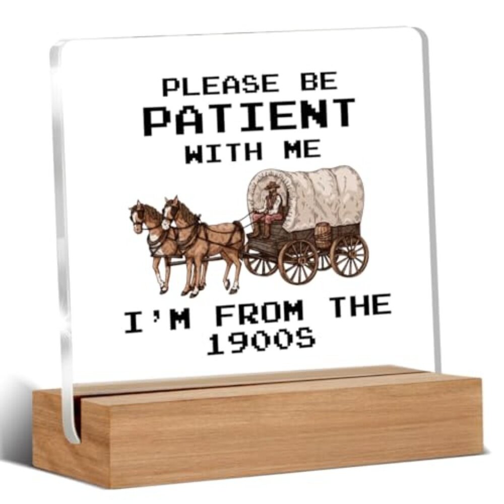 Funny Retro Acrylic Plaque‎ Gifts for Friends Coworkers